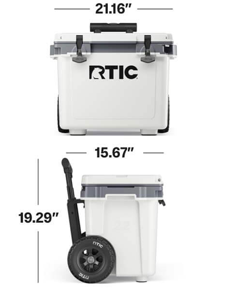 22 QT Ultra-Light Wheeled Cooler